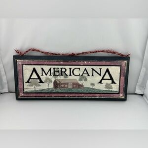 Americana Rustic Wall Sign with Barn Design
